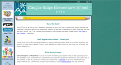 Desktop Screenshot of cougarridgeptsa.org